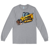 Heather Grey Compact Track Loader Long Sleeve Tee - LillyAllenDesigns