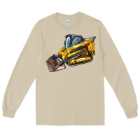 Mushroom Compact Track Loader Long Sleeve Tee - LillyAllenDesigns