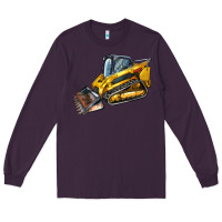 Plum Compact Track Loader Long Sleeve Tee - LillyAllenDesigns