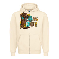 Sandshell western cowboy Zipper Hoodie - NancyCooperArtShop