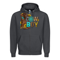 Smoke western cowboy Zipper Hoodie - NancyCooperArtShop