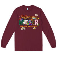 Burgundy difference maker paraprofessional Long Sleeve Tee - JahusDesignShop