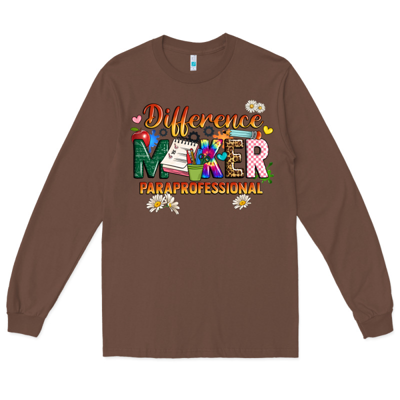 Difference Maker Paraprofessional Long Sleeve Tee by JahusDesignShop | Teevron