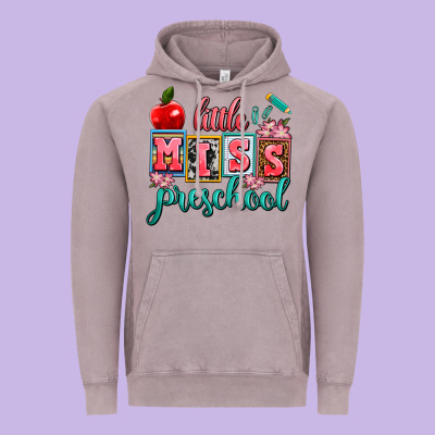Little Miss Preschool Vintage Hoodie Designed By Adodesignshop