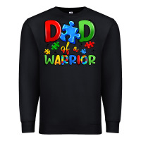 Black dad of a warrior Premium Sweatshirt - Artiststas
