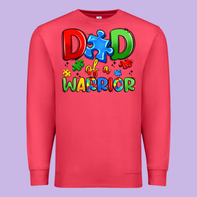Dad Of A Warrior Premium Sweatshirt Designed By Artiststas