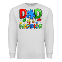 Dove Grey dad of a warrior Premium Sweatshirt - Artiststas