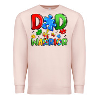 Pale Pink dad of a warrior Premium Sweatshirt - Artiststas