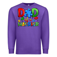 Purple dad of a warrior Premium Sweatshirt - Artiststas