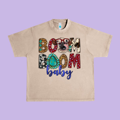 Boom Boom Baby Urban Heavy Tee Designed By Artiststas