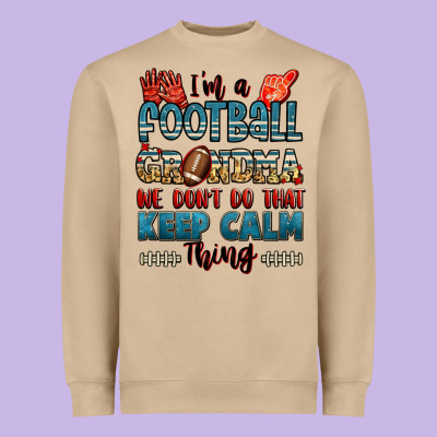I'm A American Football Grandma We Don't Do That K Heavyweight Sweatshirt Designed By Jasminsmagicworld