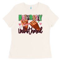 Bone Naturally unbothered afro nails Ladies Tee - RanaPortraitStore