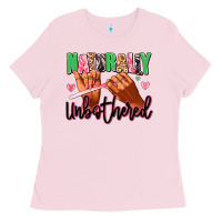 Bubblegum Pink Naturally unbothered afro nails Ladies Tee - RanaPortraitStore