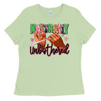 Matcha Naturally unbothered afro nails Ladies Tee - RanaPortraitStore