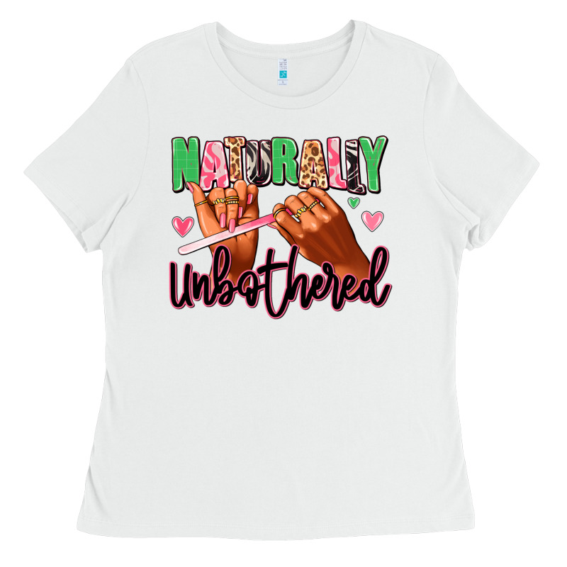 Naturally Unbothered Afro Nails Ladies Tee by RanaPortraitStore | Teevron