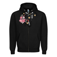 Black phlebotomy add your name Zipper Hoodie - MaliasSmallBusiness