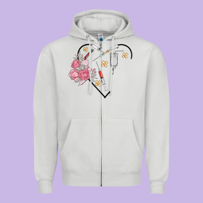 Phlebotomy Add Your Name Zipper Hoodie Designed By Maliassmallbusiness