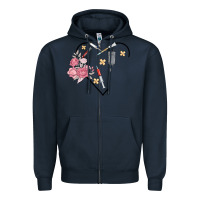 Navy phlebotomy add your name Zipper Hoodie - MaliasSmallBusiness
