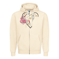 Sandshell phlebotomy add your name Zipper Hoodie - MaliasSmallBusiness