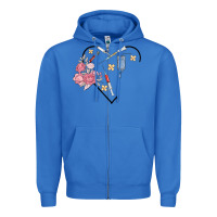 True Royal phlebotomy add your name Zipper Hoodie - MaliasSmallBusiness