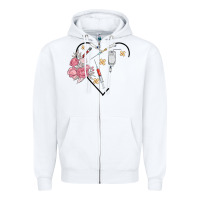 White phlebotomy add your name Zipper Hoodie - MaliasSmallBusiness
