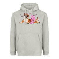 Moon Dust boxer dog with tutu Heavyweight Hoodie - LillyAllenDesigns