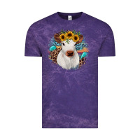Cloud Purple western calf Vintage Tee - JahusDesignShop