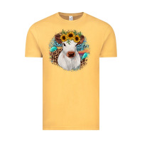 Vintage Mustard western calf Vintage Tee - JahusDesignShop