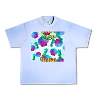 Grape Ice seahorse and sea shell seamless pattern Urban Heavy Tee - BundleAndBundleShop