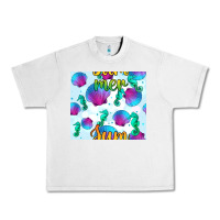 Lunar Rock seahorse and sea shell seamless pattern Urban Heavy Tee - BundleAndBundleShop