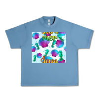 Pebble Blue seahorse and sea shell seamless pattern Urban Heavy Tee - BundleAndBundleShop