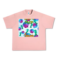Salmon seahorse and sea shell seamless pattern Urban Heavy Tee - BundleAndBundleShop