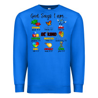 True Royal god says i am autism Premium Sweatshirt - Artiststas