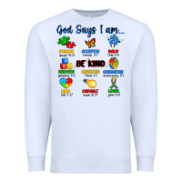 White god says i am autism Premium Sweatshirt - Artiststas