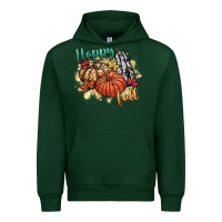 Forest Green happy fall Urban Hoodie - CowGirlArtShop