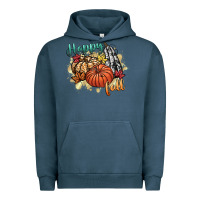 Pigment Midnight Navy happy fall Urban Hoodie - CowGirlArtShop