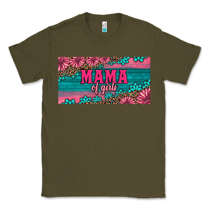 Pink Roses Mama Of Girls License Plate Classic Tee by Artiststas | Teevron