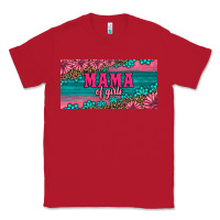 Red pink roses mama of girls license plate Classic Tee - Artiststas