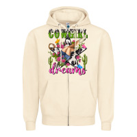 Sandshell western rodeo cowgirl dreams Zipper Hoodie - NancyCooperArtShop