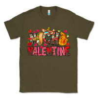 Army Green Nach Valentine Classic Tee - CowhideDigitalArt