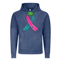 Vintage Denim metastatic breast cancer ribbon Vintage Hoodie - JahusDesignShop