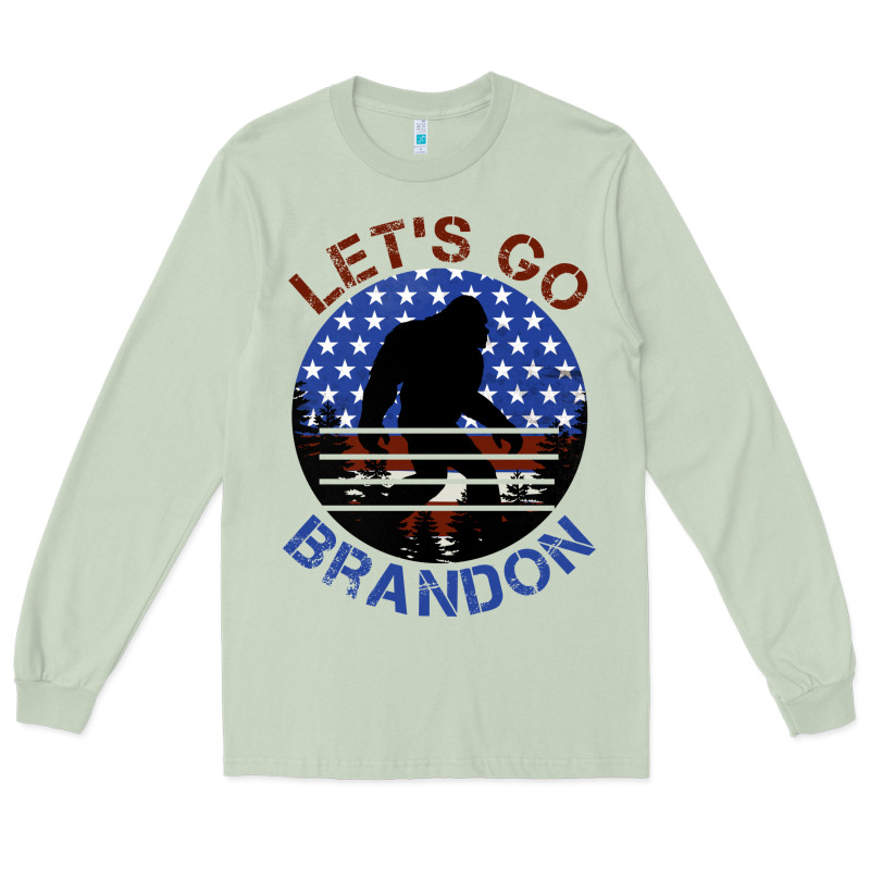 Let's Go Brandon Bigfoot Long Sleeve Tee by Jasminsmagicworld | Teevron