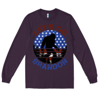 Plum let's go brandon bigfoot Long Sleeve Tee - Jasminsmagicworld