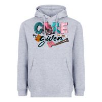 Heather Grey Caregiver Heavyweight Hoodie - LillyAllenDesigns