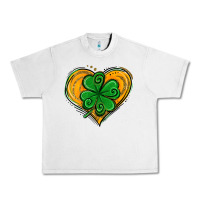 Lunar Rock St. Patrick's Day Heart with Shamrock Urban Heavy Tee - Jasminsmagicworld