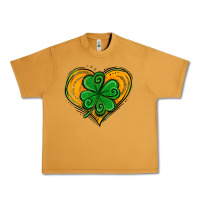 Peanut Butter St. Patrick's Day Heart with Shamrock Urban Heavy Tee - Jasminsmagicworld