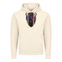 Vintage Artic bison with american flag glasses Vintage Hoodie - RanaPortraitStore