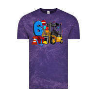 Cloud Purple forklift birthday six Vintage Tee - Artiststas