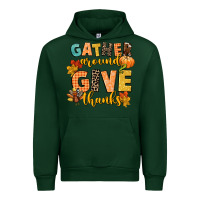 Forest Green gather around and give thanks Urban Hoodie - CowGirlArtShop