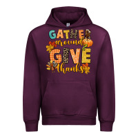 Mauve Wine gather around and give thanks Urban Hoodie - CowGirlArtShop